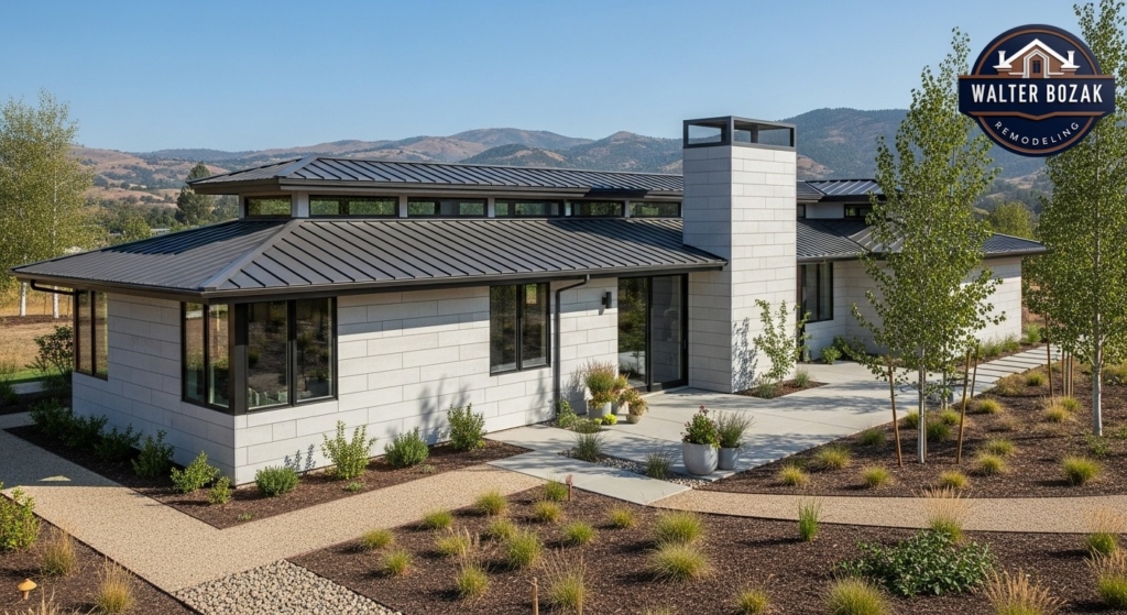 Modern home exterior