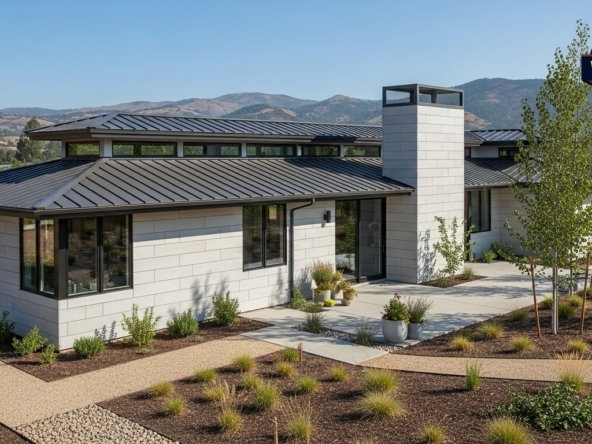 Modern home exterior