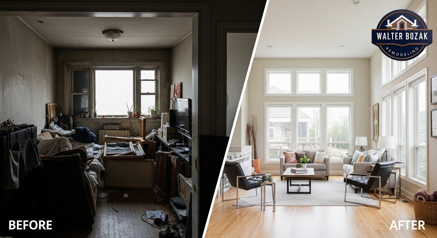 Before-and-after style split image