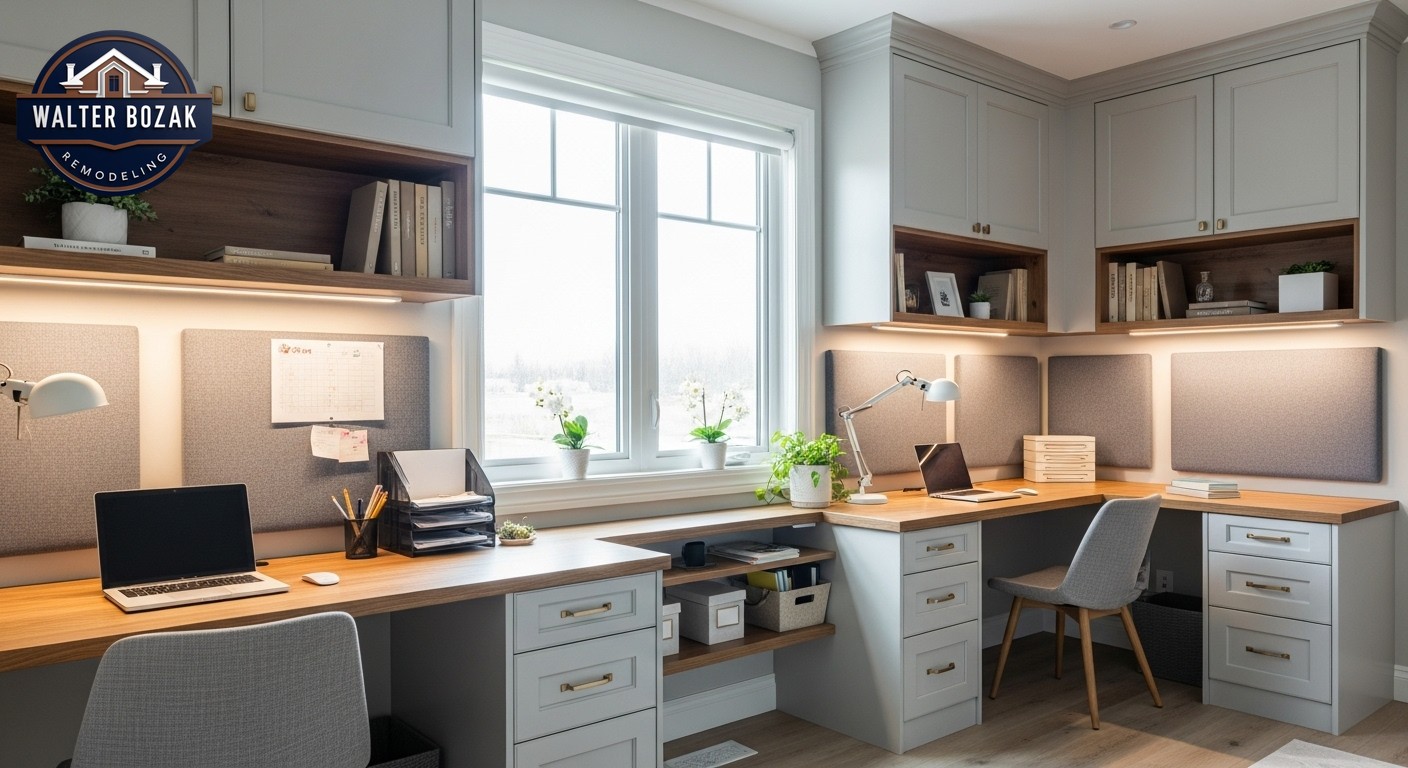 Thoughtfully designed home study area