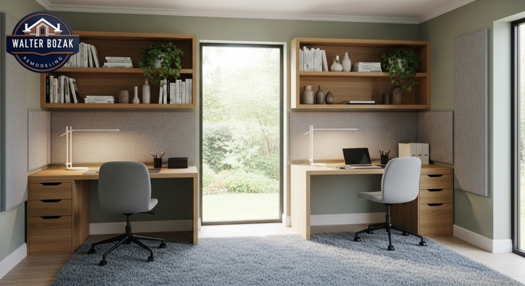 Thoughtfully designed home study area