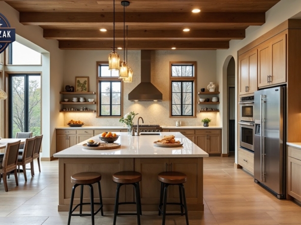 A warm, inviting Texas kitchen with an intelligent workflow design